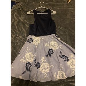 Navy blue short dress